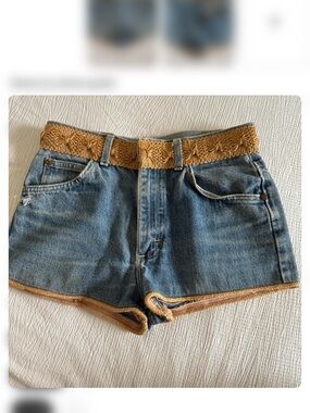 Hand embroidered Lee Demin Shorts